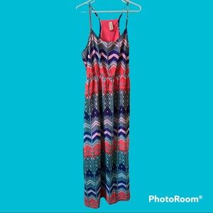 No Boundaries Maxi Dress Chevron Striped Junior’s Size XXL (19)